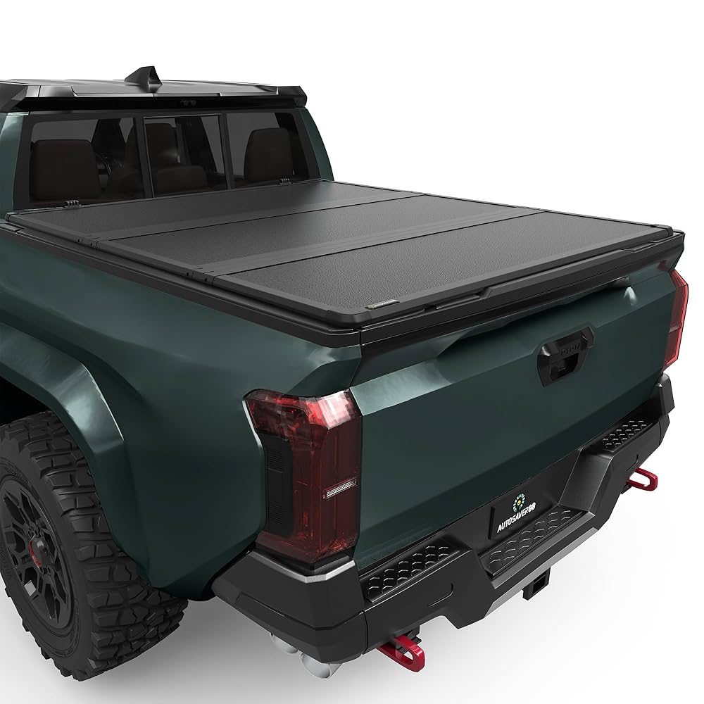 Amazon.com: AUTOSAVER88 FRP Hard Tri-fold Truck Bed Tonneau